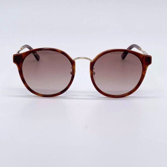 Sale! New Gucci Women\'s 54mm Havana Brown Metal Sunglasses! main image 8